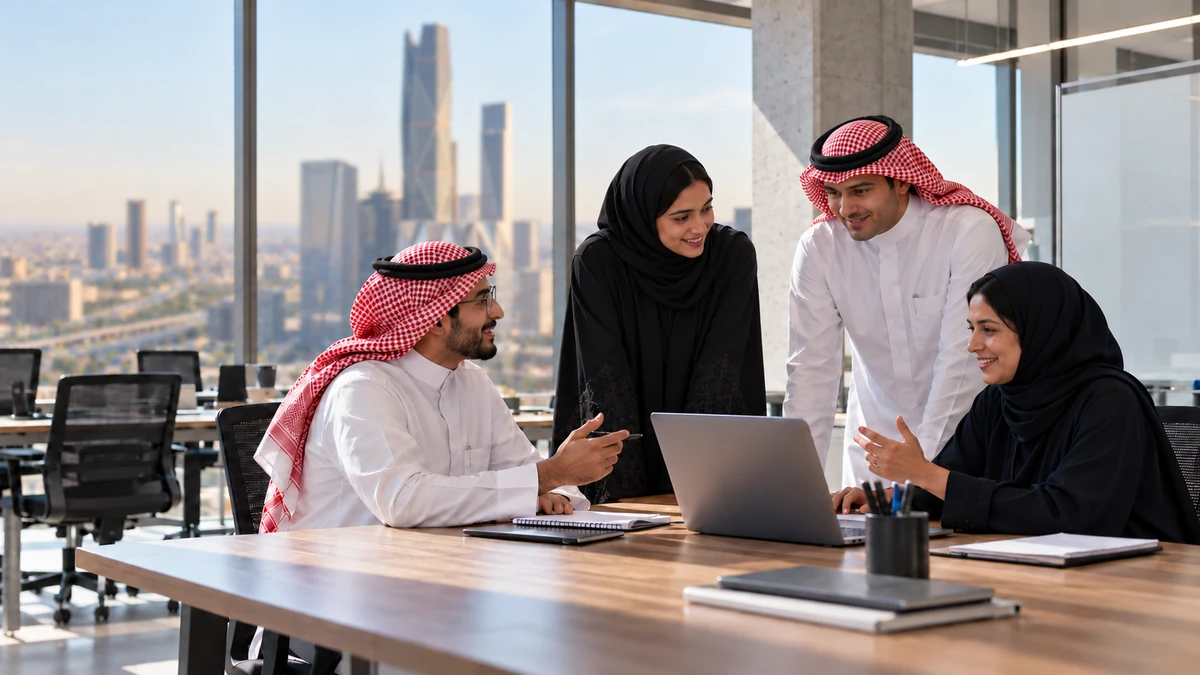 تعاون مهني داخل مكتب سعودي